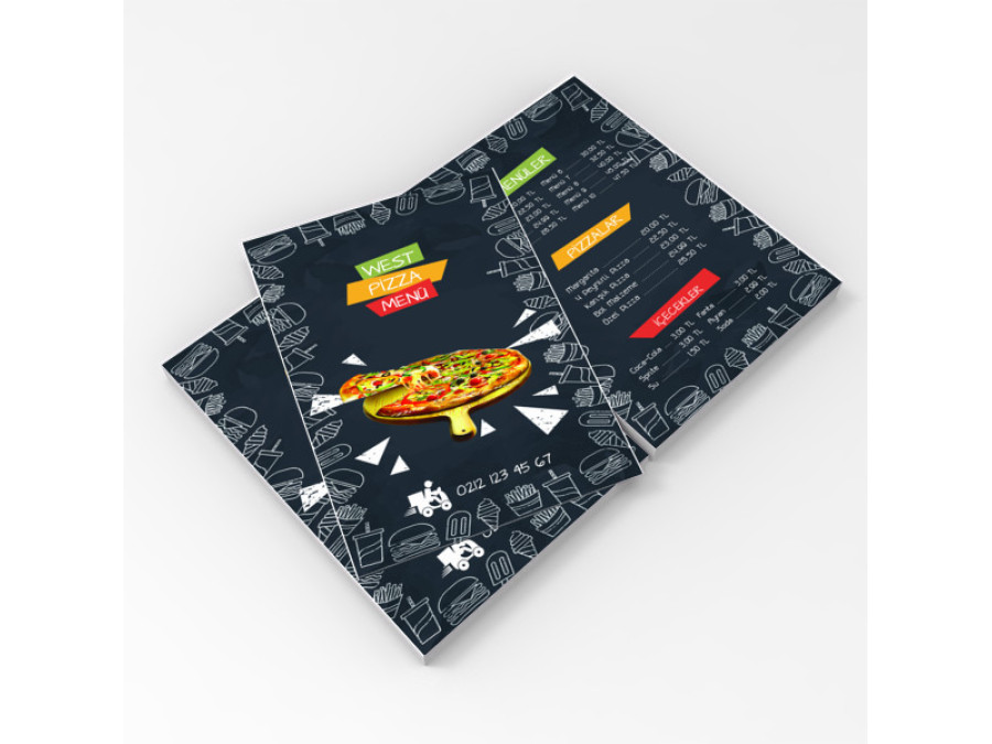 Broşür Tasarımı - Pizza Broşür Broşür Tasarımı - Pizza Broşür