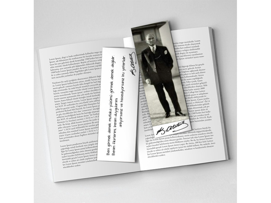 Kitap Ayracı Baskısı - Atatürk Ayraç-6