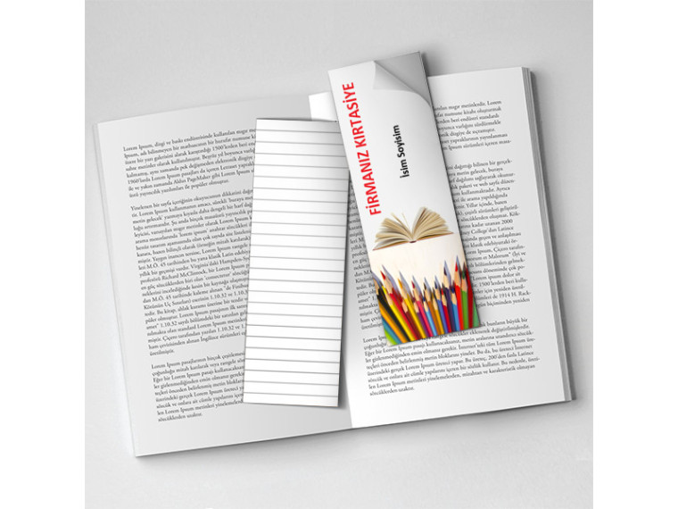 Kitap Ayracı Baskısı - Kırtasiye Kitap Ayracı