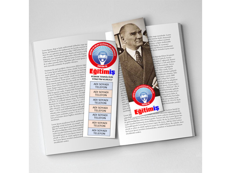 Kitap Ayracı Baskısı - Eğitim İş Ayraç - 5