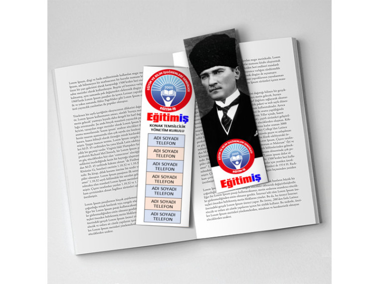 Kitap Ayracı Baskısı - Eğitim İş Ayraç - 4