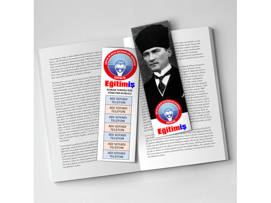 Kitap Ayracı Baskısı - Eğitim İş Ayraç - 4