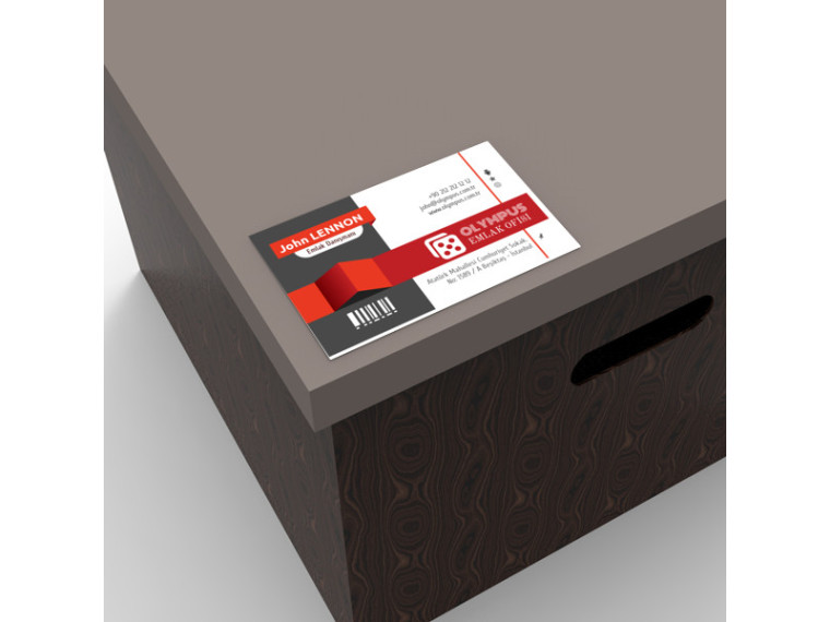 Etiket Tasarımı - Kırmızı Sticker