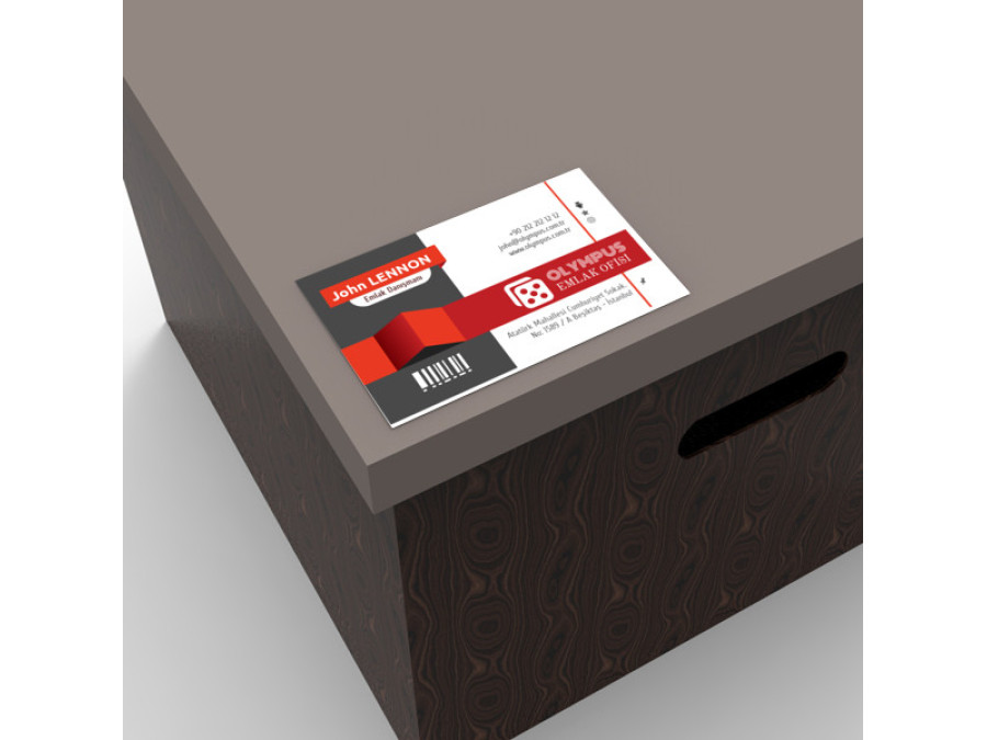 Etiket Tasarımı - Kırmızı Sticker