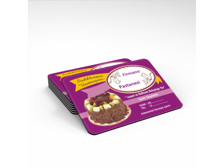Promosyon Magnet Tasarımı - Pastane Magnet