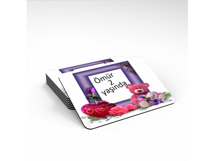 Promosyon Magnet Tasarımı - ayıcık çerçeve magnet