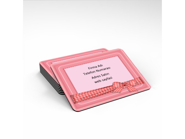 Promosyon Magnet Tasarımı - pembe çerçeve magnet